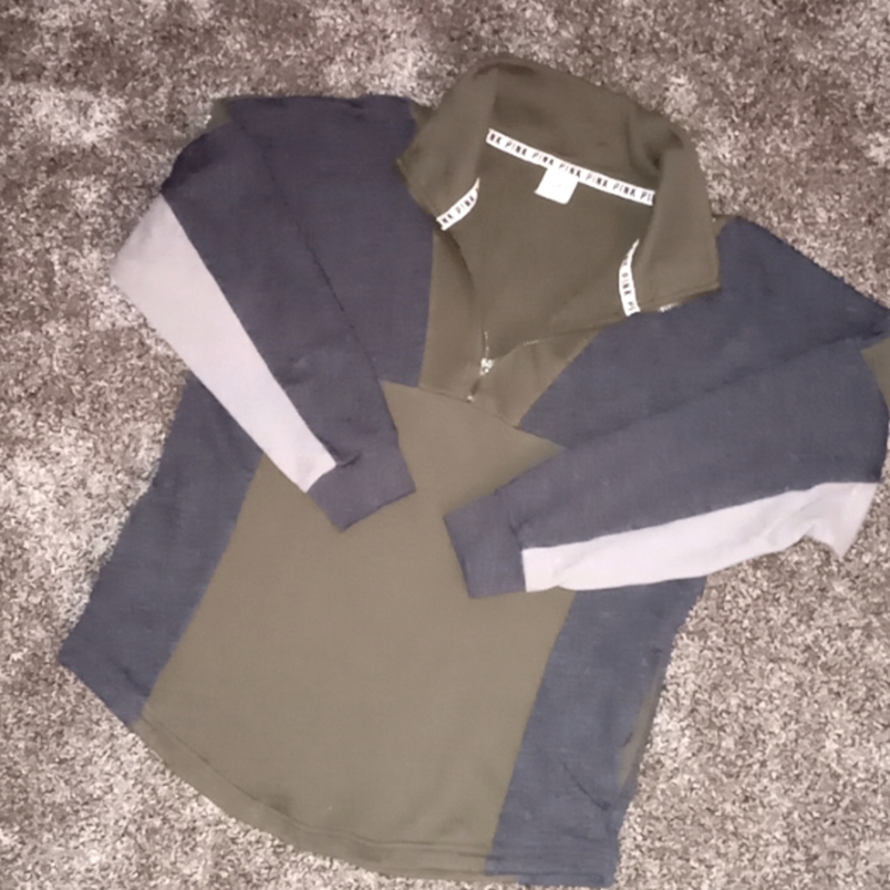 PINK Quarter Zip Sweater